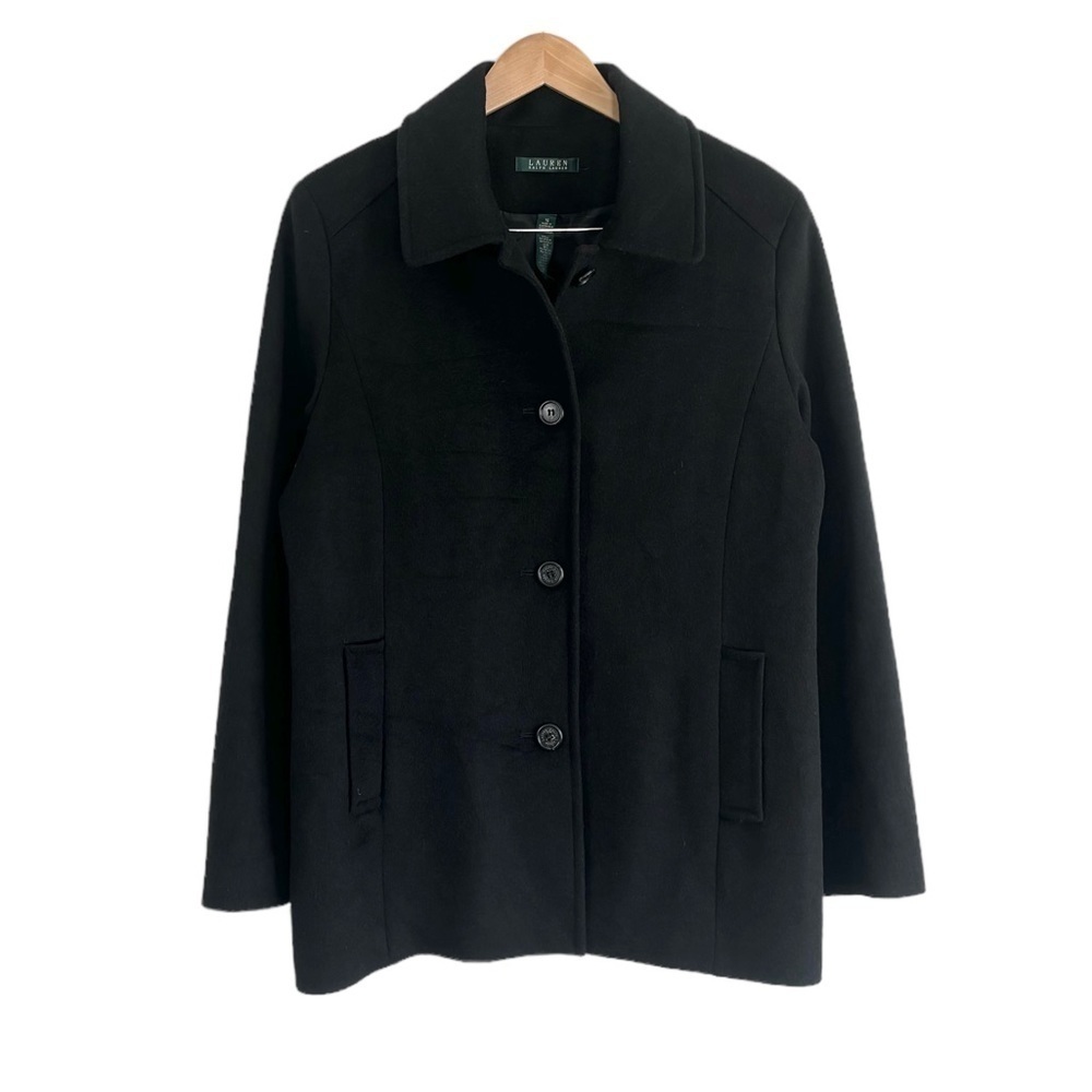 Lauren Ralph Lauren Wool Boxy Button Coat